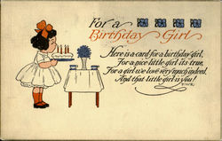 For A Birthday Girl Postcard