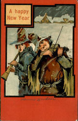 A Happy New Year Postcard