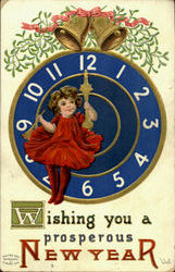 Wishing You A Prosperous New Year Postcard