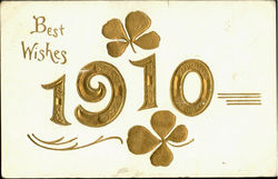 Best Wishes 1910 Postcard
