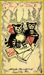 Nyla Thompson Original Painting Mouth Artist Hand Drawn Postcard Postcard