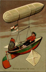 Rowing Zeppelin Postcard