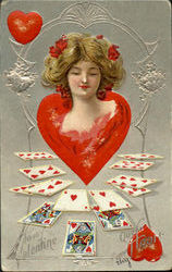 To My Valentine Queen Of My Heart Postcard