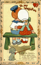 To My Valentine Children Postcard Postcard