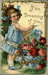 I Am Dreaming Of You Girls Postcard Postcard