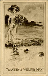 Wanted A Willing Man Postcard