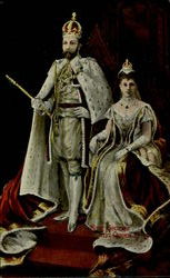 King George And Queen Mary Postcard