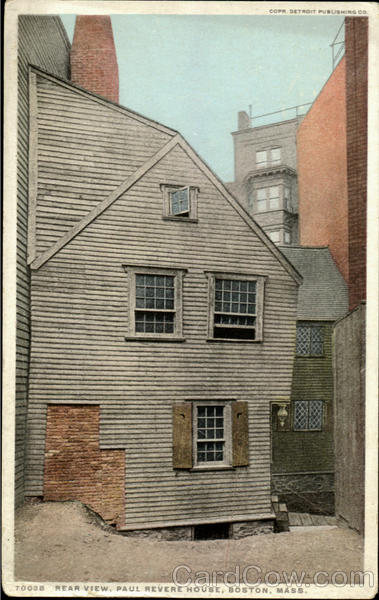 Rear View Paul Revere House Boston Massachusetts