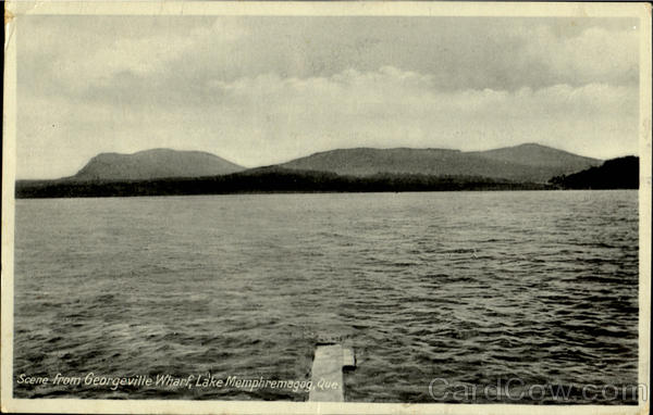 Scene From Georgeville Wharf Lake Memphremagog PQ Canada