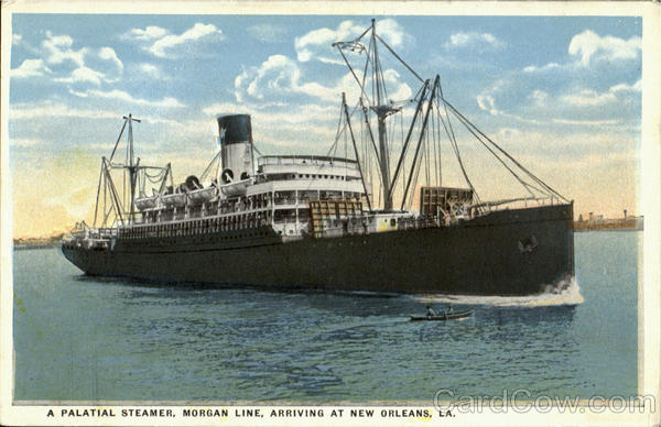 A Palatial Steamer Morgan Line New Orleans Louisiana