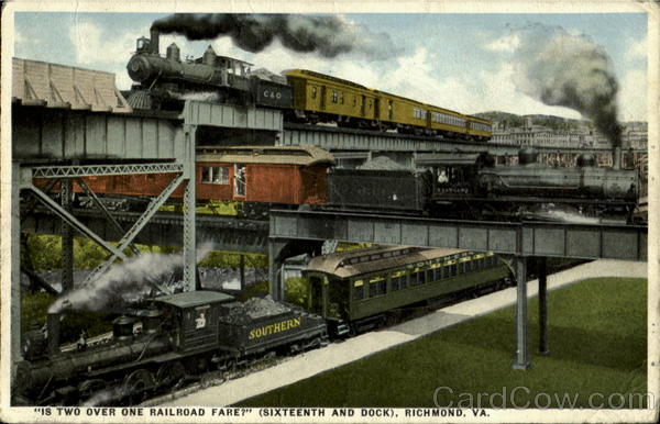 Is Two Over One Railroad Fare Richmond Virginia