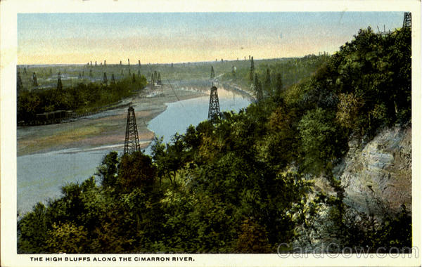 The High Bluffs Along The Cimarron River Scenic Oklahoma