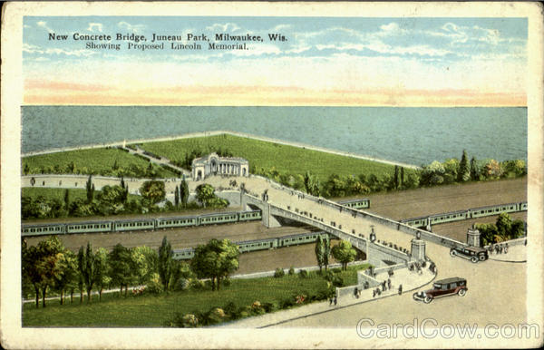 New Concrete Bridge, Juneau Park Milwaukee Wisconsin
