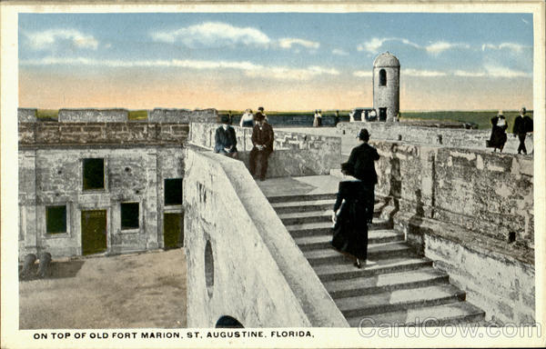On Top Of Old Fort Marion St. Augustine Florida