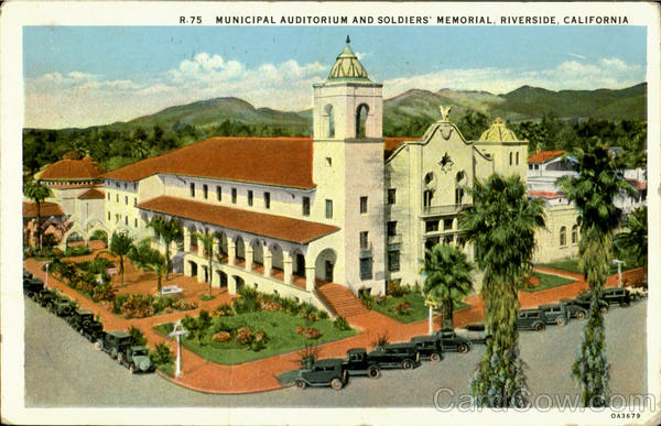 Municipal Auditorium And Soldiers Memorial Riverside California