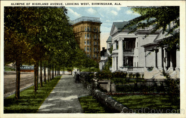Glimpse Of Highland Avenue Birmingham Alabama