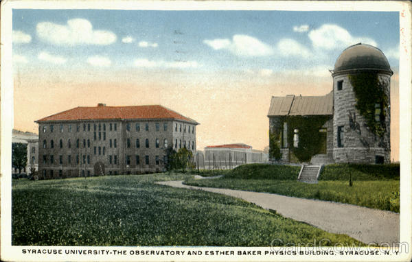 The Observatory And Esther Baker Physics Building, Syracuse University New York
