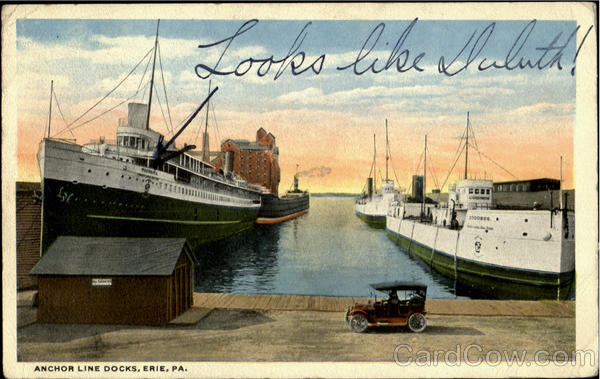 Anchor Line Docks Erie Pennsylvania