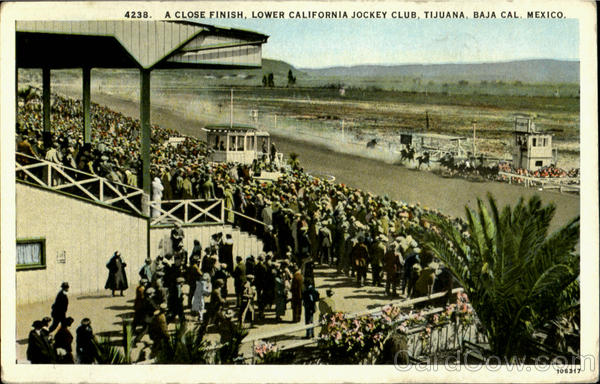 A Close Finish Lower California Jockey Club Tijuana Mexico