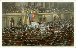 President Addressing Joint Session Of Congress Postcard