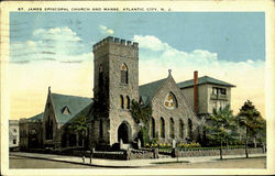 St. James Episcopal Church And Manse Postcard