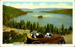 Emerald Bay Lake Tahoe California Postcard Postcard