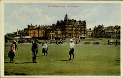 The Putting Green St. Andrews Golf Postcard Postcard