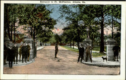 Entrance To Ft. McPherson Atlanta, GA Postcard Postcard