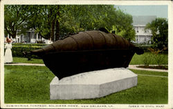 Sub-Marine Torpedo, Soldiers Home New Orleans, LA Postcard Postcard