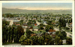 Bird's Eye View Of Logan Postcard