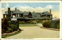 Bleak House Residence Of M.J. Perry Newport, RI Postcard Postcard