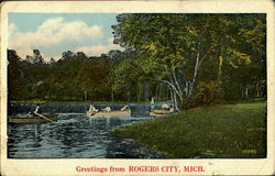 Greetings From Rogers City Postcard