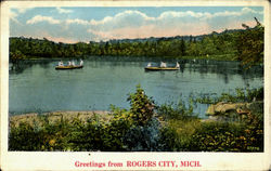 Greetings From Rogers City Postcard