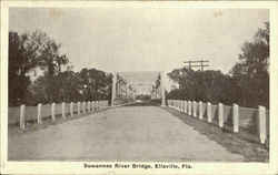 Suwannee River Bridge Ellaville, FL Postcard Postcard