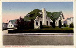 Residence Of Charles Ray Beverly Hills, CA Postcard Postcard