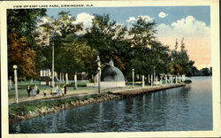View Of East Lake Park Birmingham, AL Postcard Postcard