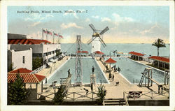 Bathing Pools, Miami Beach Postcard