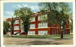 Horace Mann School Wichita, KS Postcard Postcard