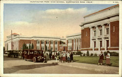 Huntington Park High School California Postcard Postcard