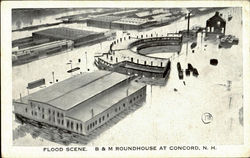 Flood Scene On Merrimac River Postcard