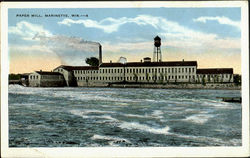 Paper Mill Marinette, WI Postcard Postcard