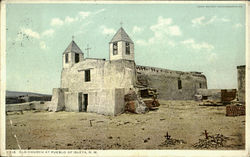 Old Church At Pueblo Of Isleta Postcard