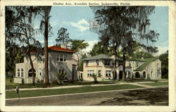 Challen Ave., Avondale Section Jacksonville, FL Postcard Postcard