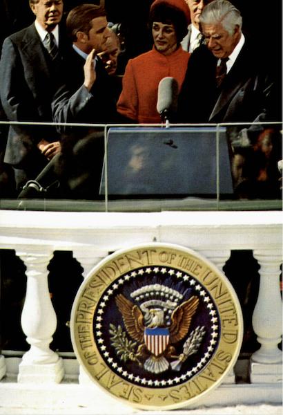 Walter Mondale Takes The Oath As Vice-President Of The United States