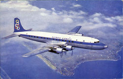 Olympic Airways Super DC-6B Postcard