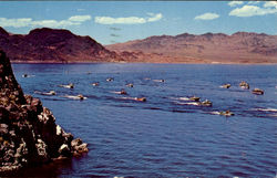 Boat Races On Lake Mead Postcard