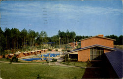 The Recreation Area Of The Motor House Williamsburg, VA Postcard Postcard