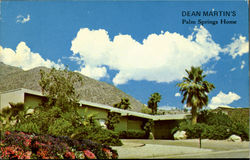 Dean Martin's Palm Springs Home California Postcard Postcard