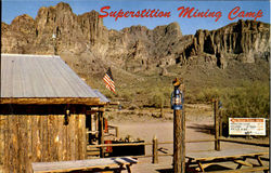 Superstition Mountain Mining Camp Postcard