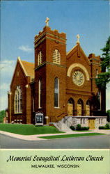 Memorial Evangelical Lutheran Church Milwaukee, WI Postcard Postcard